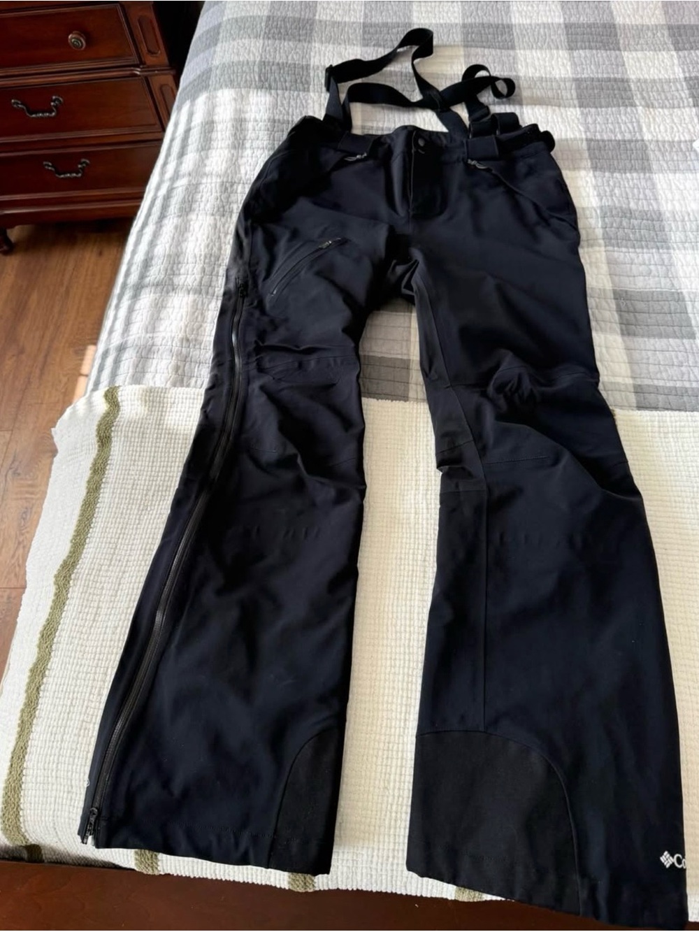 Columbia Black Women's Snow Pants with Adjustable Suspenders